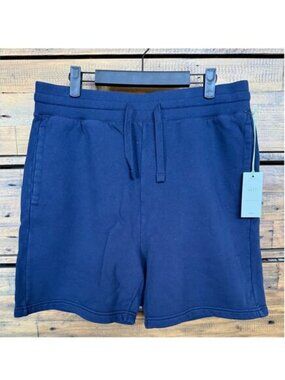 AE77 Premium Fleece Sweat Short Men's Navy Sz M NWT